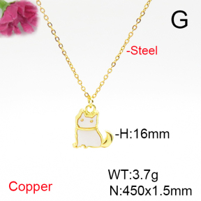 Fashion Copper Necklace  F6N300872baka-L017