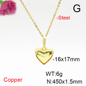 Fashion Copper Necklace  F6N405781aajl-L017