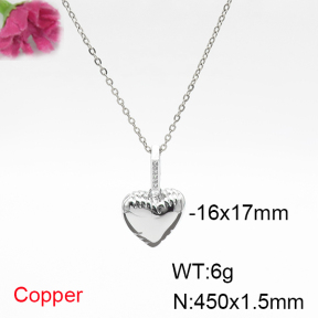 Fashion Copper Necklace  F6N405782aajl-L017