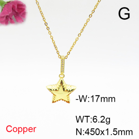 Fashion Copper Necklace  F6N405783aajl-L017