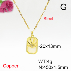 Fashion Copper Necklace  F6N405788baka-L017