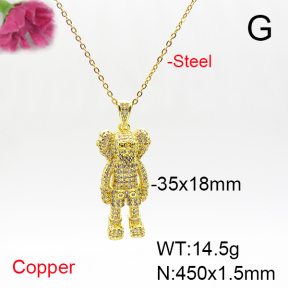 Fashion Copper Necklace  F6N405792bhva-L017