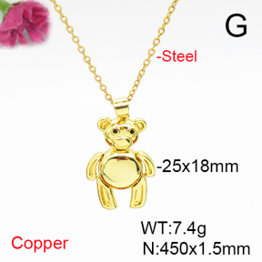 Fashion Copper Necklace  F6N405793ablb-L017
