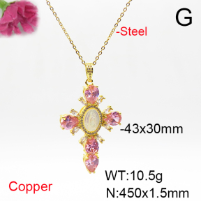 Fashion Copper Necklace  F6N405800vhov-L017
