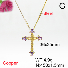 Fashion Copper Necklace  F6N405801vbmb-L017