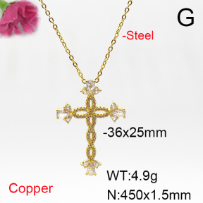Fashion Copper Necklace  F6N405802vbmb-L017