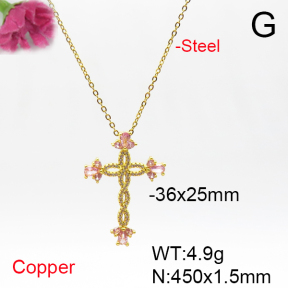 Fashion Copper Necklace  F6N405803vbmb-L017