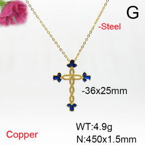 Fashion Copper Necklace  F6N405804vbmb-L017