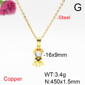 Fashion Copper Necklace  F6N405813aajl-L017