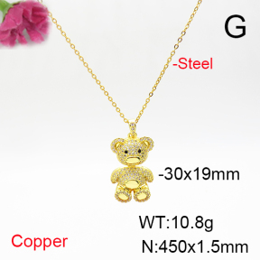Fashion Copper Necklace  F6N405815ablb-L017