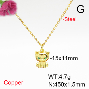 Fashion Copper Necklace  F6N405817avja-L017