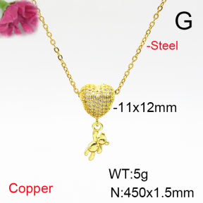 Fashion Copper Necklace  F6N405818vbmb-L017
