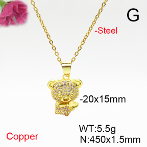 Fashion Copper Necklace  F6N405827baka-L017