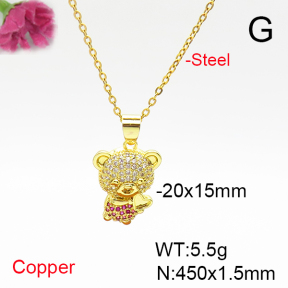 Fashion Copper Necklace  F6N405828baka-L017
