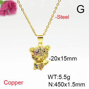 Fashion Copper Necklace  F6N405830baka-L017