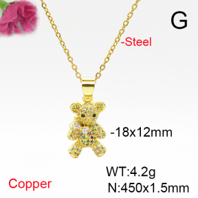 Fashion Copper Necklace  F6N405834ablb-L017