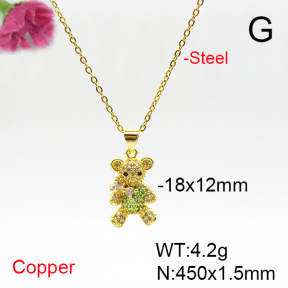 Fashion Copper Necklace  F6N405836ablb-L017