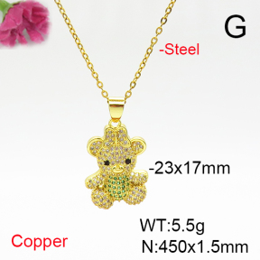 Fashion Copper Necklace  F6N405838vbmb-L017