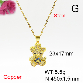Fashion Copper Necklace  F6N405839vbmb-L017