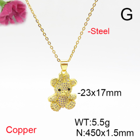 Fashion Copper Necklace  F6N405840vbmb-L017