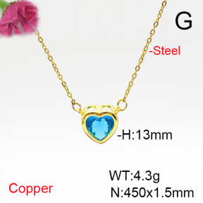 Fashion Copper Necklace  F6N405841vail-L017