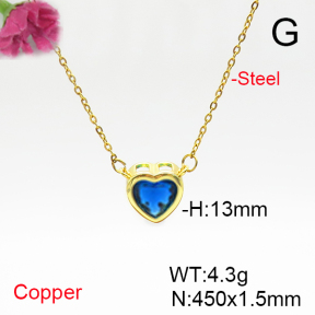 Fashion Copper Necklace  F6N405842vail-L017