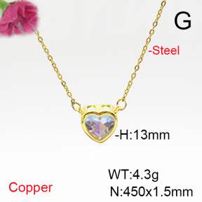 Fashion Copper Necklace  F6N405844vail-L017