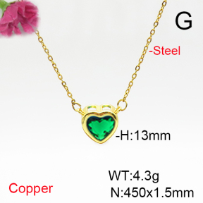Fashion Copper Necklace  F6N405845vail-L017