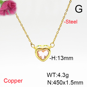 Fashion Copper Necklace  F6N405846vail-L017