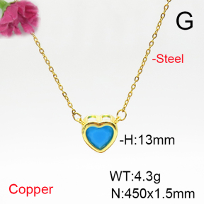 Fashion Copper Necklace  F6N405847vail-L017