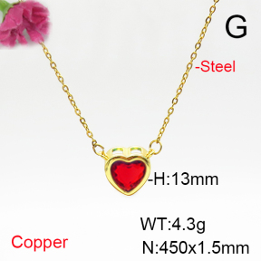 Fashion Copper Necklace  F6N405848vail-L017