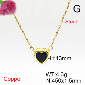 Fashion Copper Necklace  F6N405849vail-L017