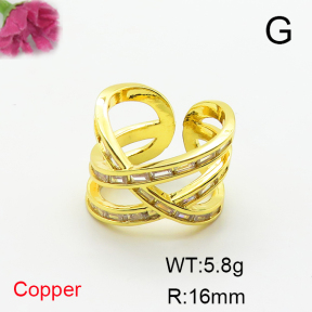 Fashion Copper Ring  F6R401452bbov-L017