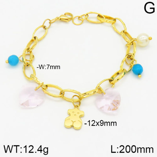 SS Bear Bracelets  TB2000359ahlv-317