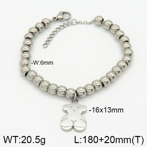 SS Bear Bracelets  TB2000363bhia-317