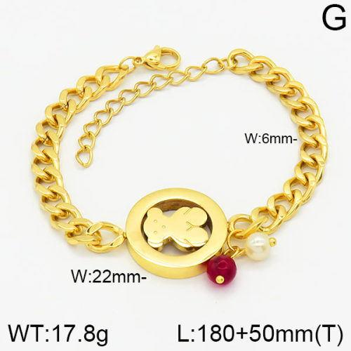 SS Bear Bracelets  TB2000369vhmv-317