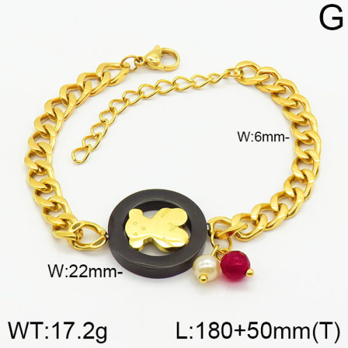 SS Bear Bracelets  TB2000370vhmv-317