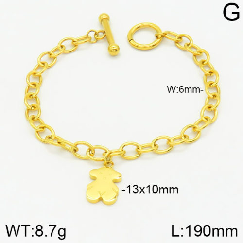 SS Bear Bracelets  TB2000374bhia-317