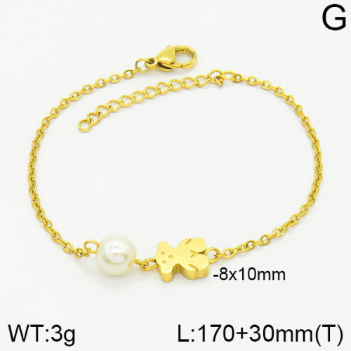 SS Bear Bracelets  TB2000385bhva-317