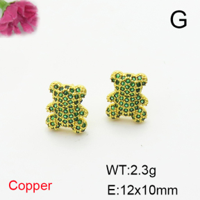 Fashion Copper Bear Earrings  TE6000984vbnb-L017