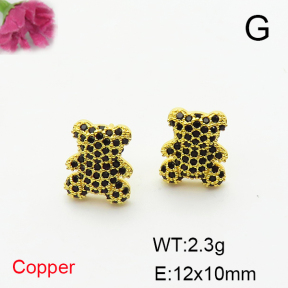 Fashion Copper Bear Earrings  TE6000985vbnb-L017