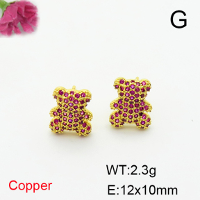 Fashion Copper Bear Earrings  TE6000988vbnb-L017