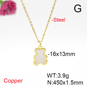 Fashion Copper Bear Necklaces  TN6001138baka-L017