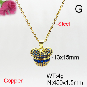 Fashion Copper Necklaces  TN6001146ablb-L017