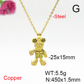 Fashion Copper Necklaces  TN6001149ablb-L017