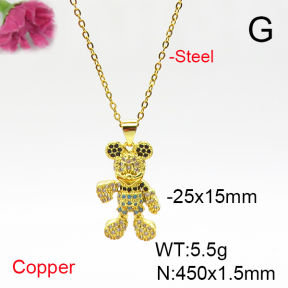 Fashion Copper Necklaces  TN6001150ablb-L017