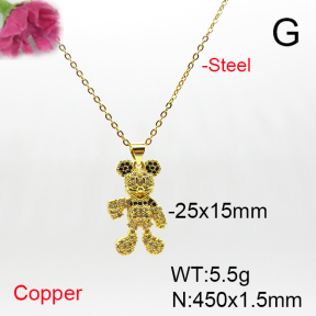 Fashion Copper Necklaces  TN6001151ablb-L017