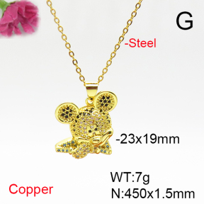 Fashion Copper Necklaces  TN6001156ablb-L017