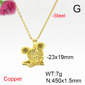 Fashion Copper Necklaces  TN6001158ablb-L017