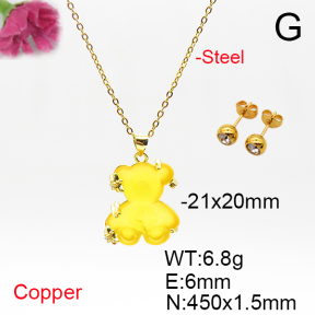 Fashion Copper Bear Sets  TS6012878baka-L017